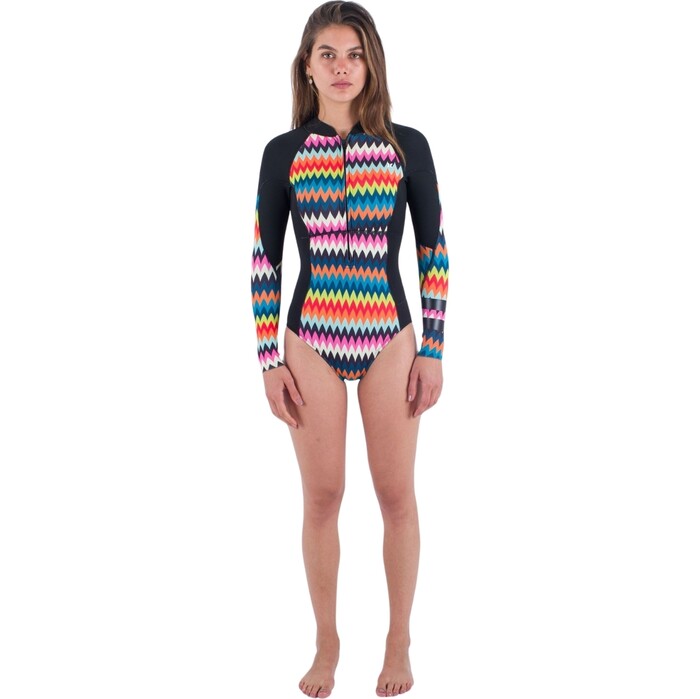 2024 Hurley Womens Advant 2mm Front Zip Springsuit WSS0013202 - Chevron